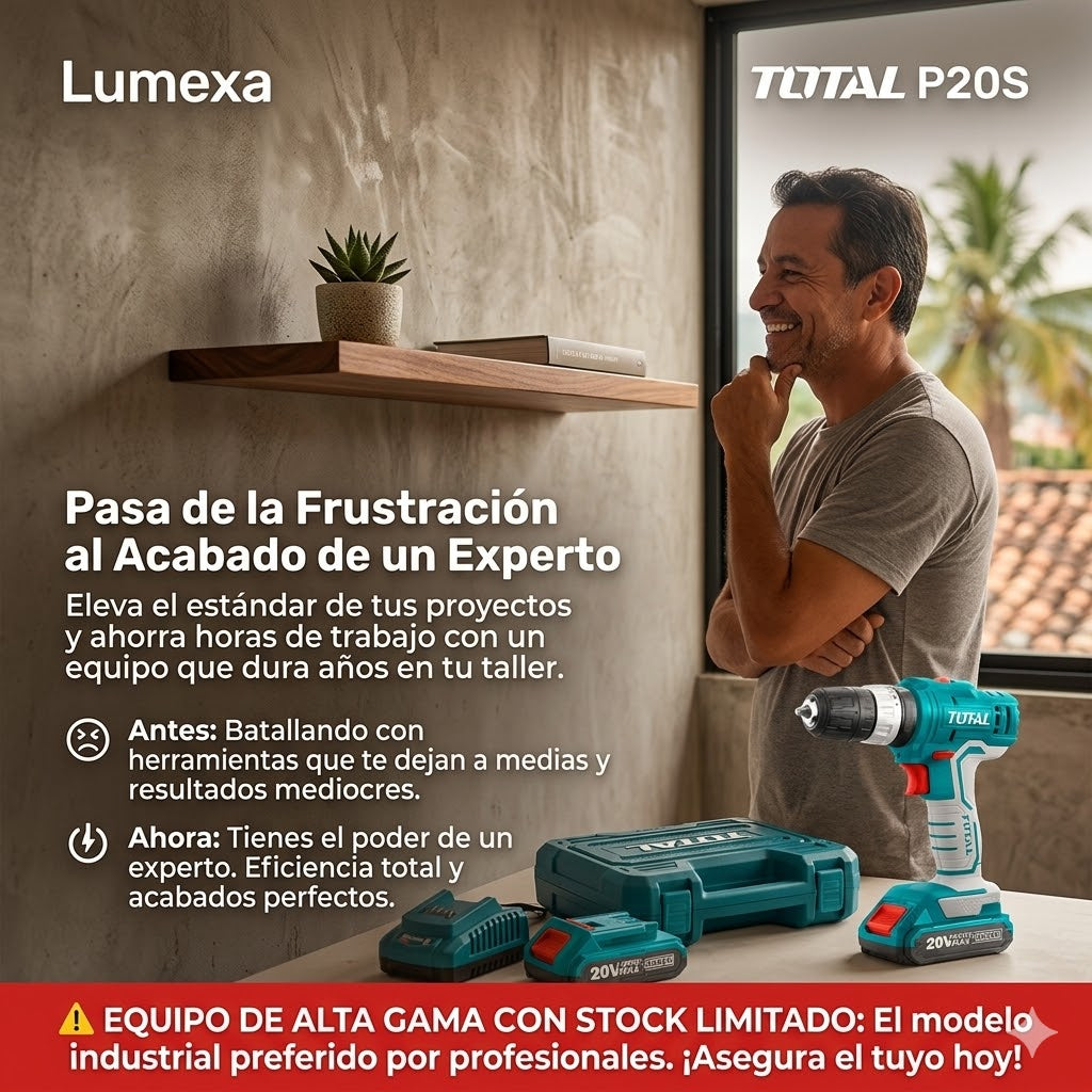 TOTAL®: P20S + 2 Baterías Trabaja sin Límites