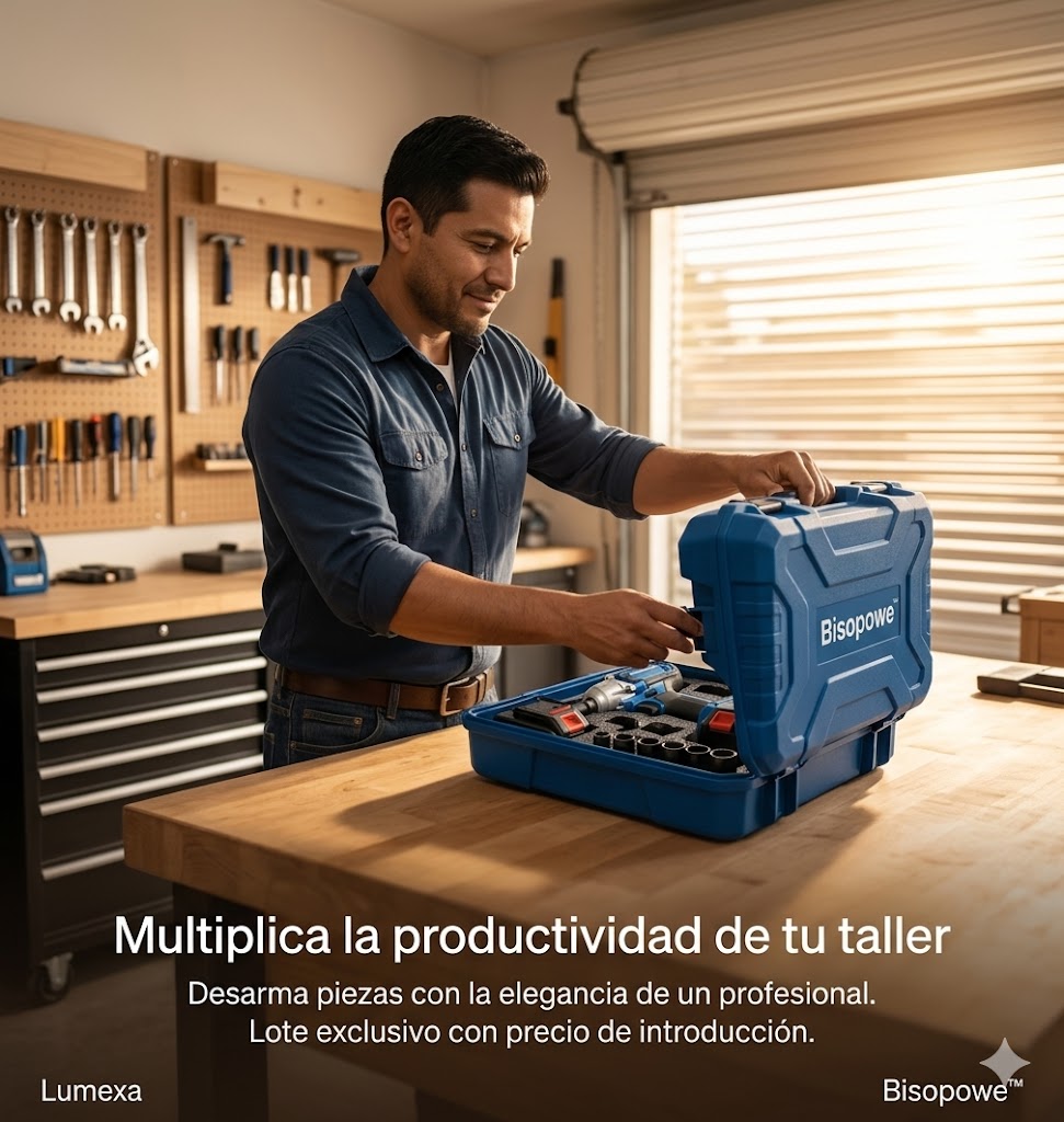 Bisopowe™: Alto Torque con Doble Batería de 4.0Ah y Accesorios