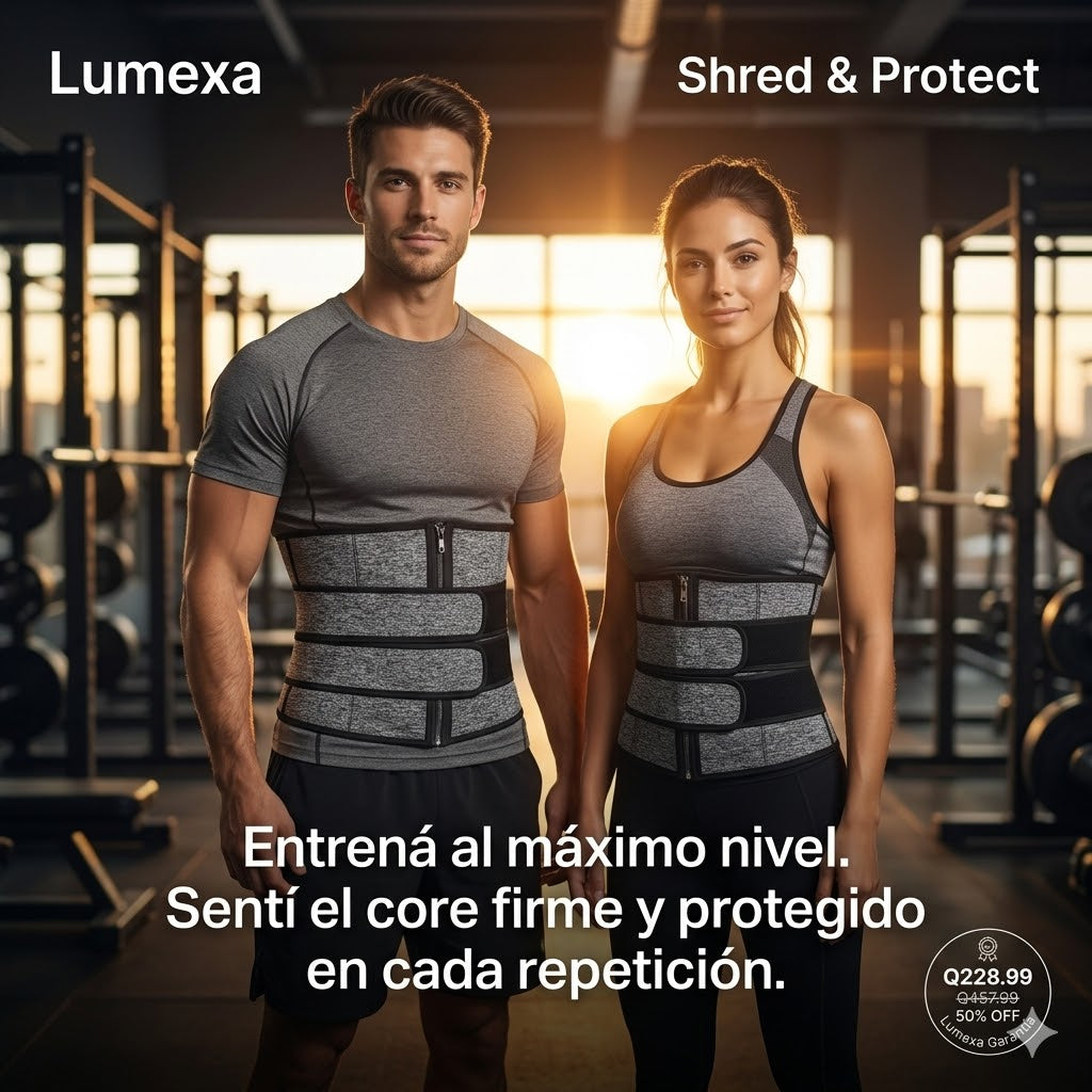 Shred & Protect™: Doble Banda de Compresión Térmica y Soporte Lumbar