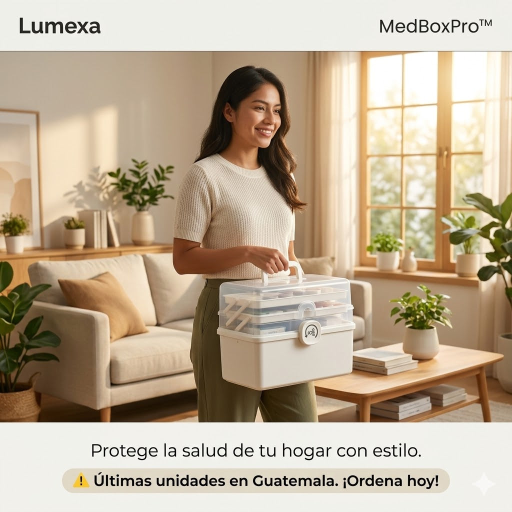MedBoxPro™: istema Desplegable de 3 Niveles con Cierre de Seguridad