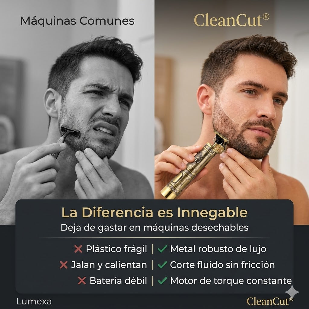 CleanCut®: Estilo Vintage de Alta Precisión y Cuchilla de Acero