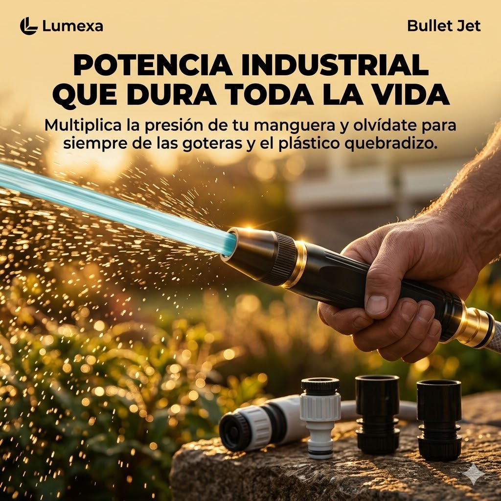BulletJet®: 3 Modos de Disparo + Kit de Conectores Rápidos