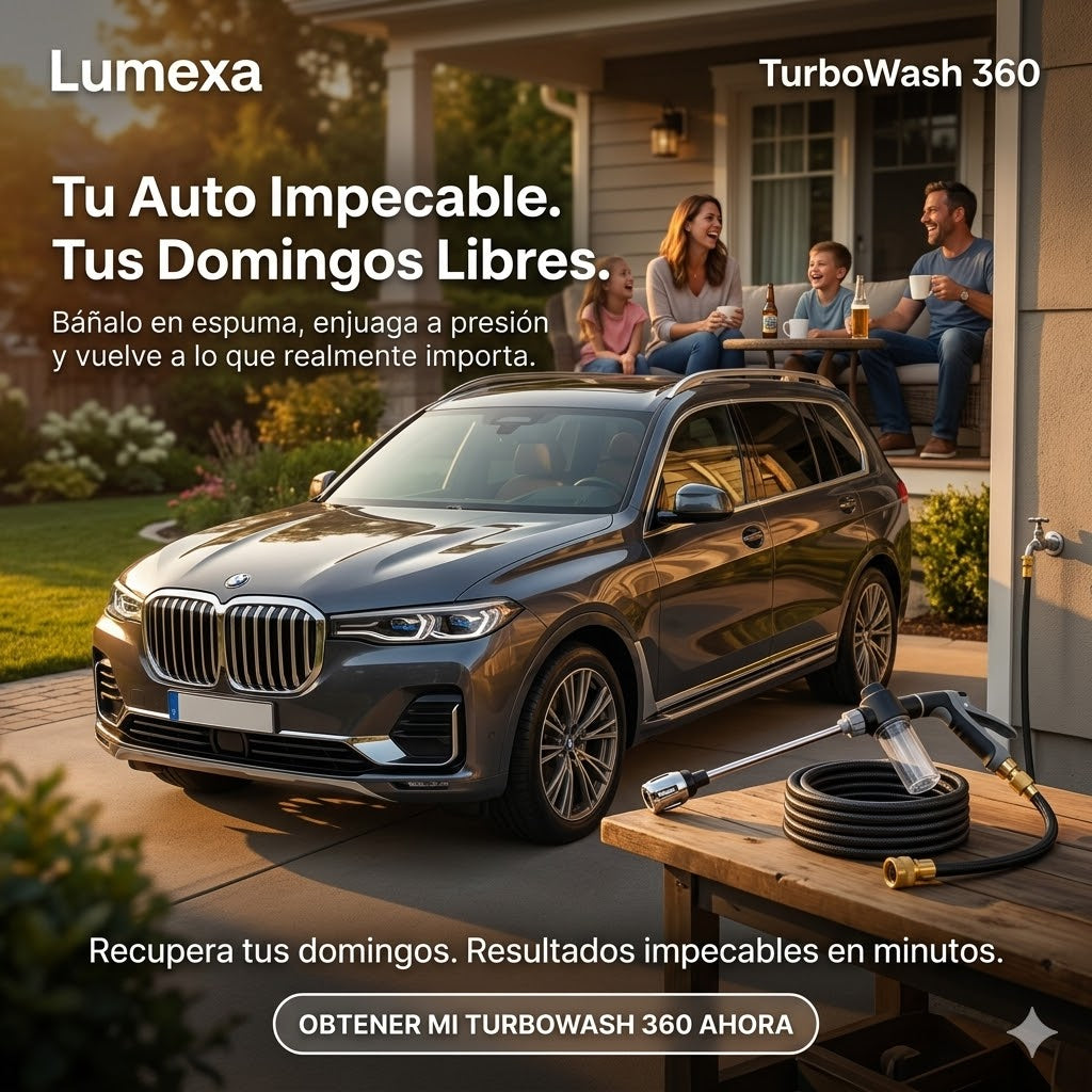 TurboWash360™: Limpieza Profesional Sin Electricidad