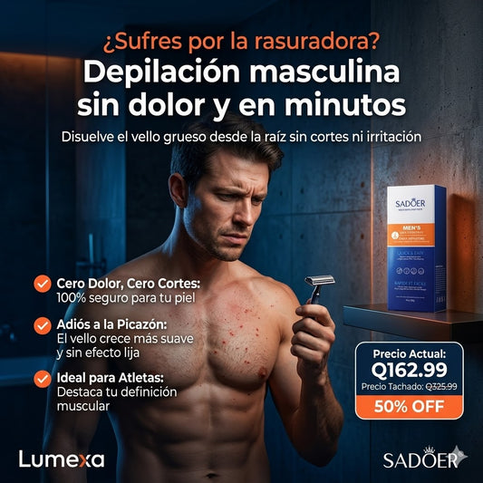 SADOER®: Eliminación de Vello Corporal Sin Irritación (60g)