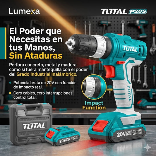 TOTAL®: P20S + 2 Baterías Trabaja sin Límites