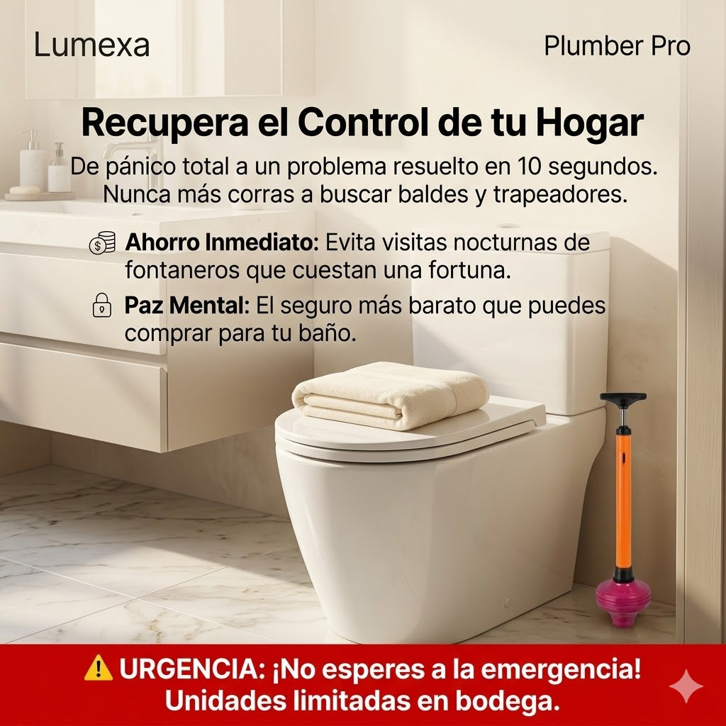 PlumberPro®: Sistema de Destapado Potente