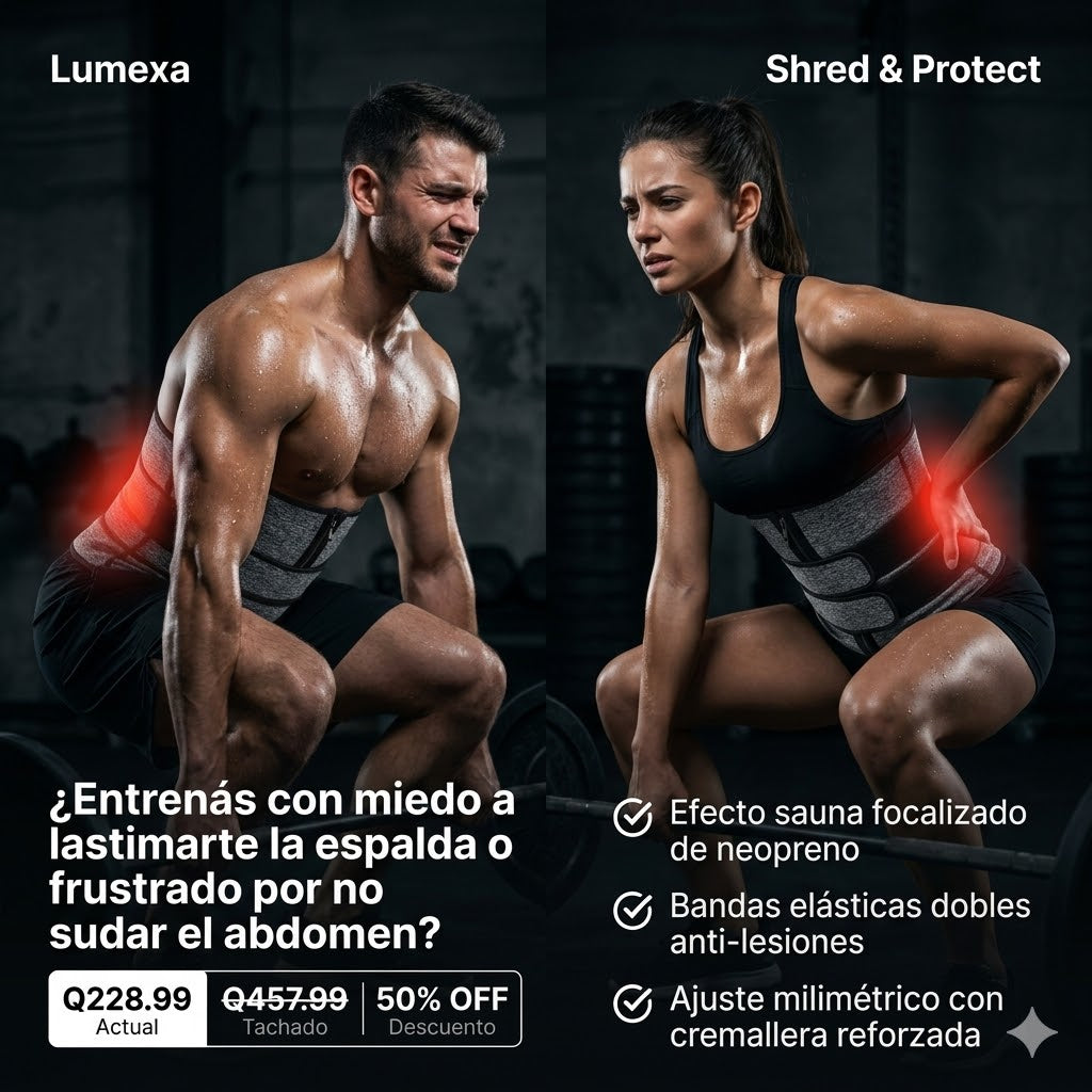 Shred & Protect™: Doble Banda de Compresión Térmica y Soporte Lumbar