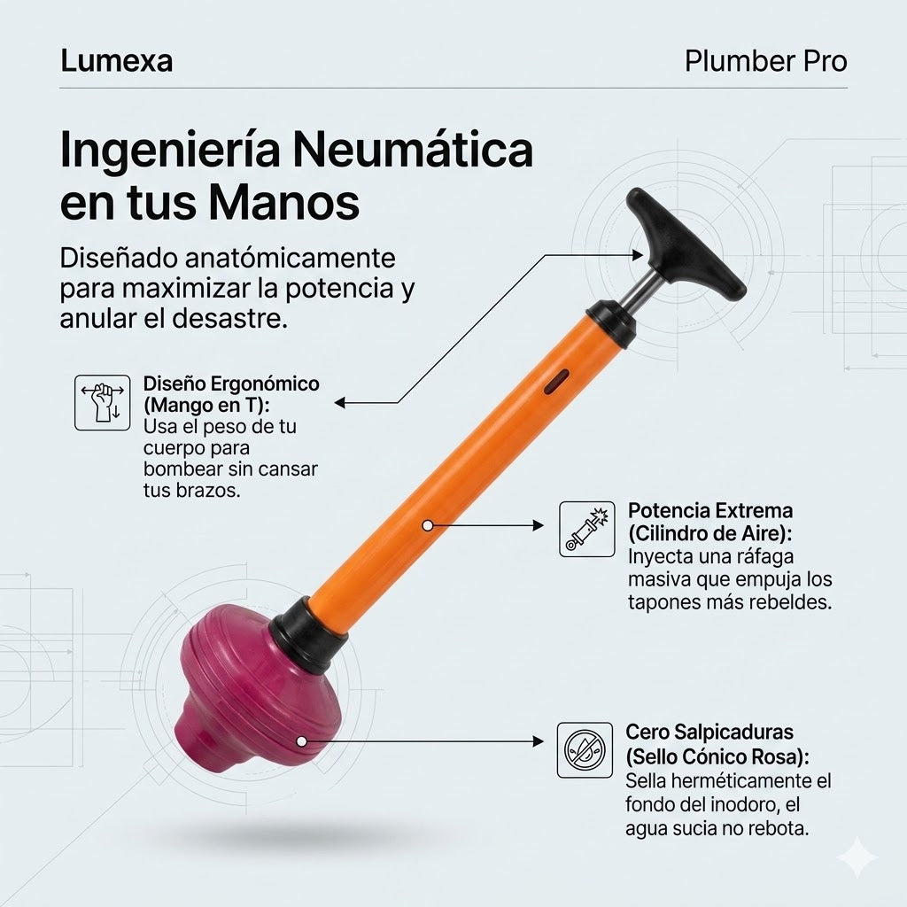 PlumberPro®: Sistema de Destapado Potente