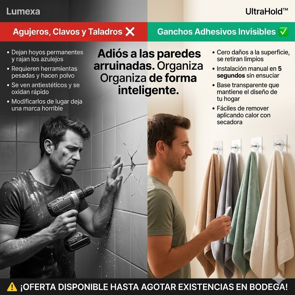 UltraHold™: ¡Pagas 10 y llevas 20 Ganchos!