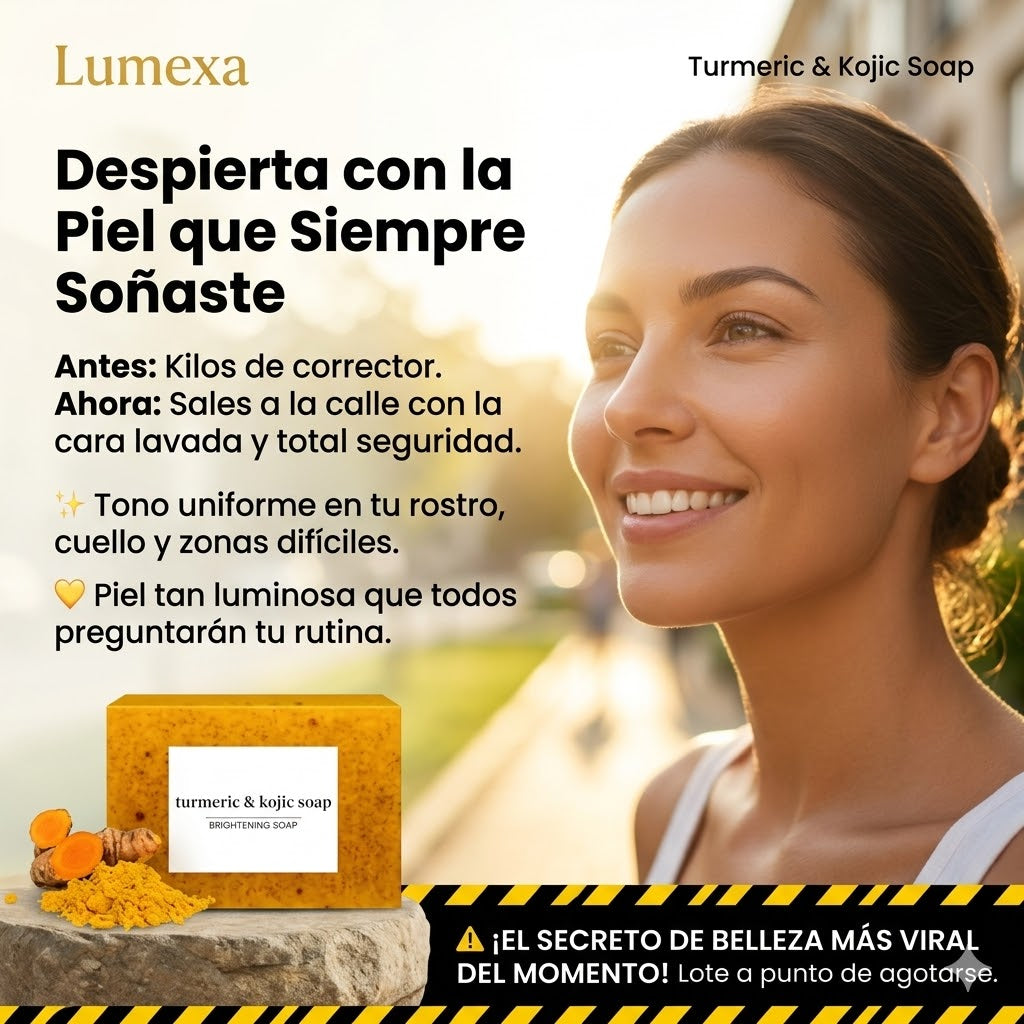 Turmeric & Kojic Soap: Aclarado Natural y Piel Radiante