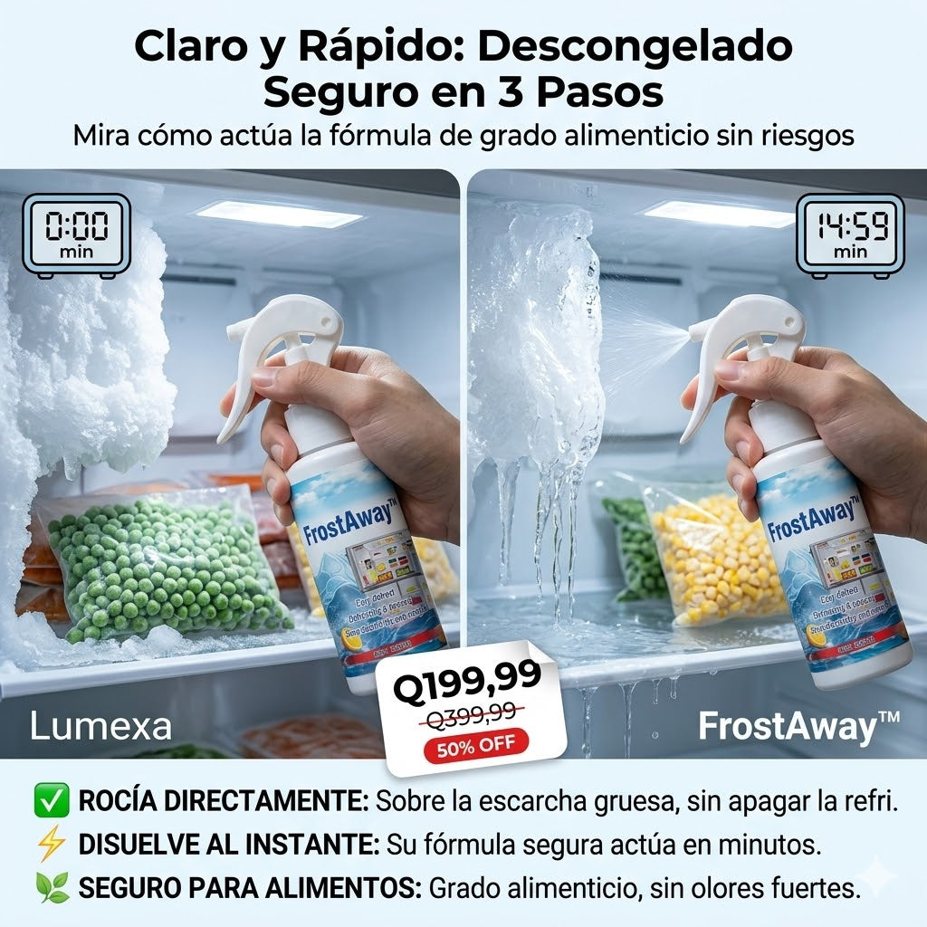 FrostAway™: Elimina Escarcha y Malos Olores