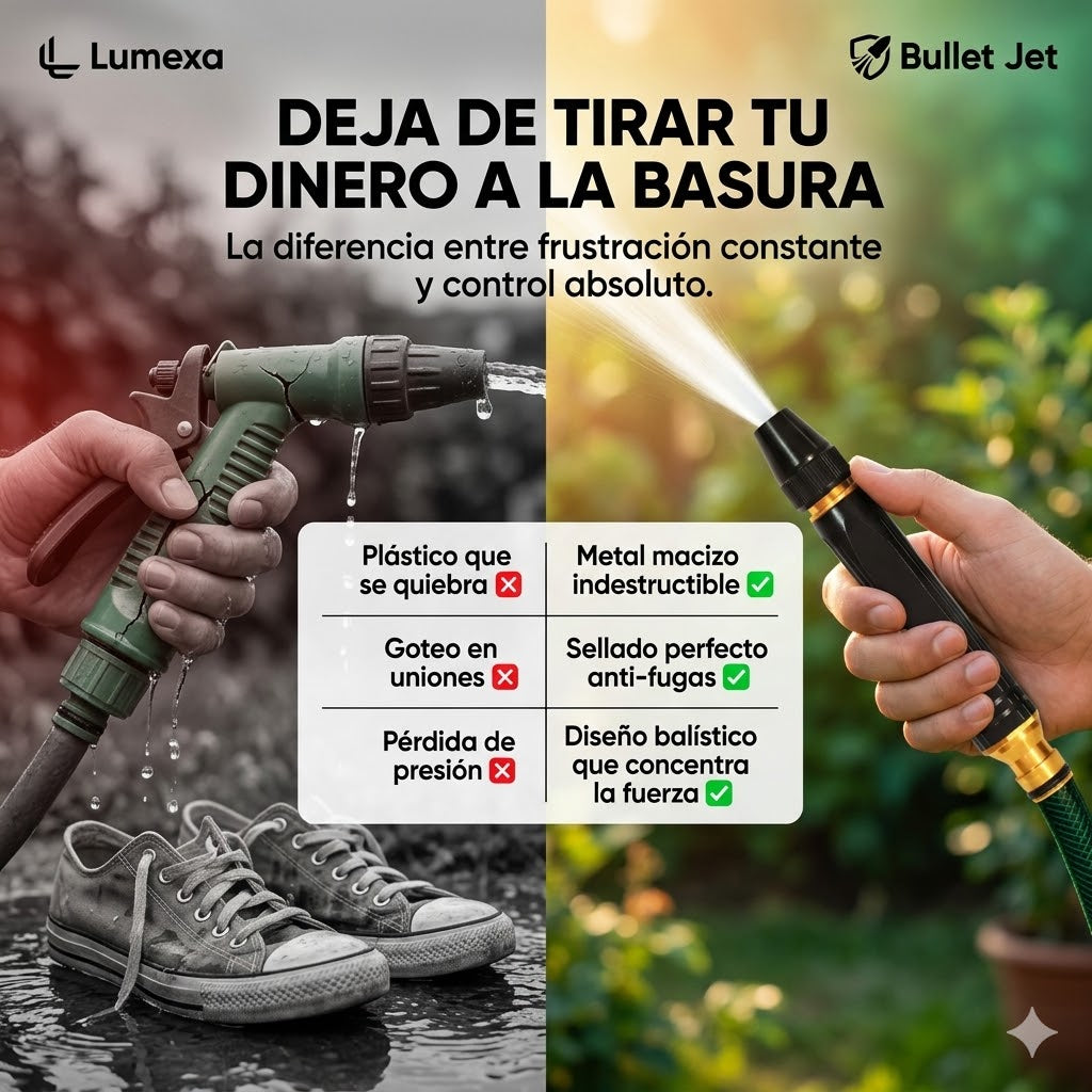 BulletJet®: 3 Modos de Disparo + Kit de Conectores Rápidos