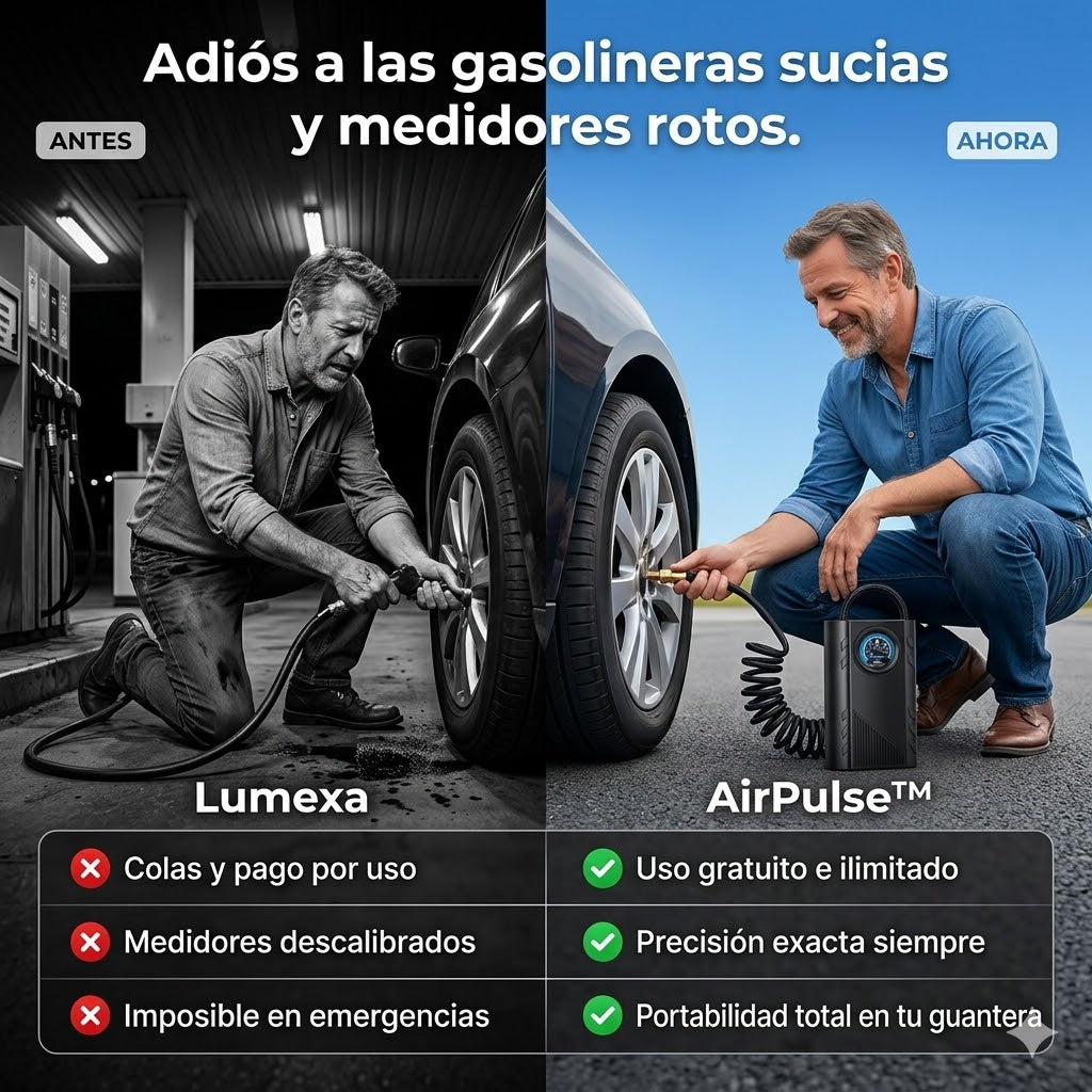 AirPulse™: Mini Compresor de Aire Portátil Recargable