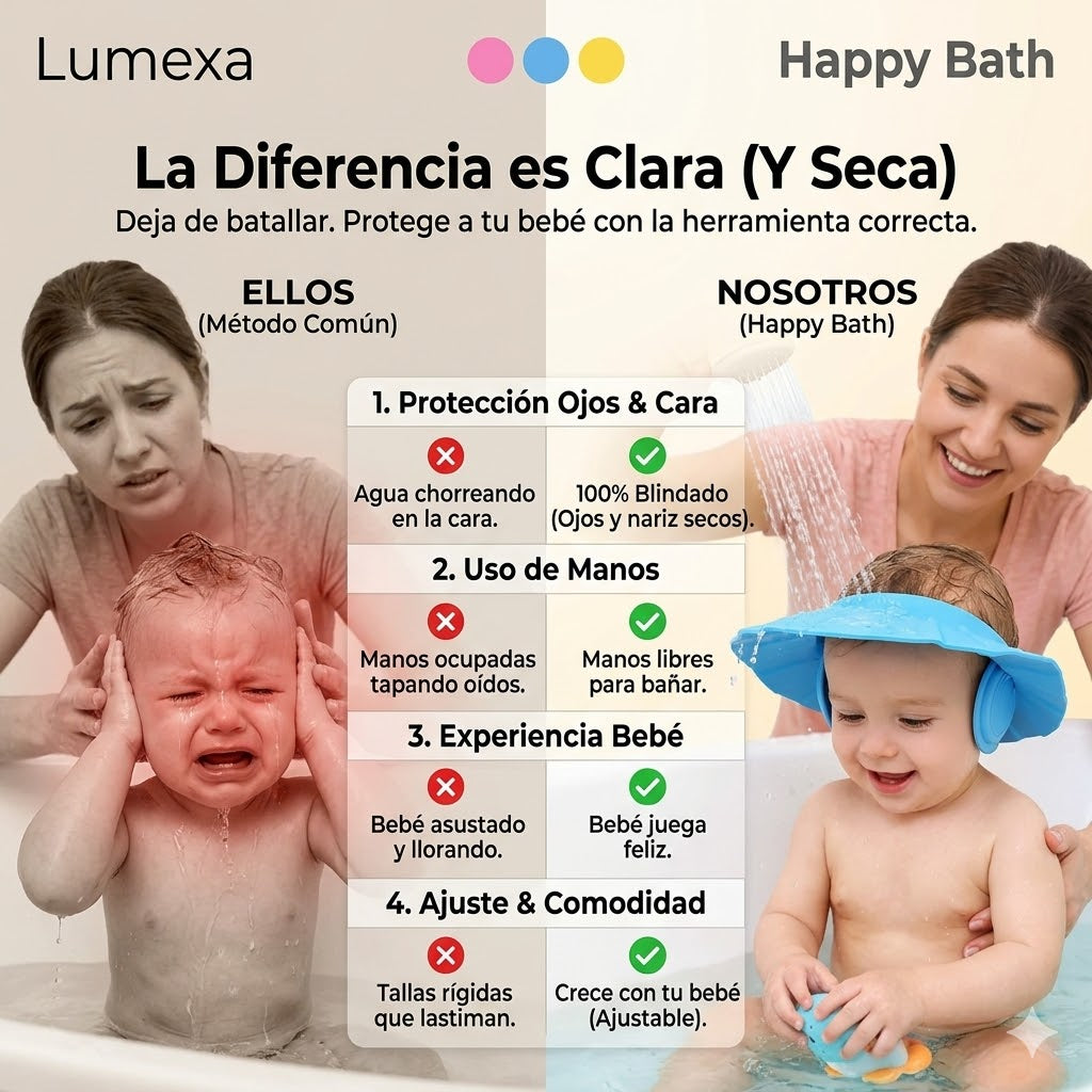 HappyBath®: Antilágrimas y Protección de Oídos