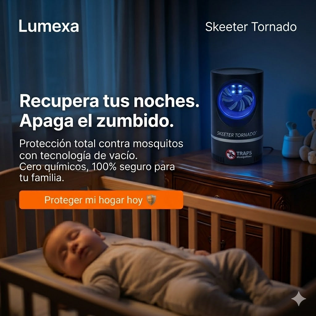 Skeeter®: Succión por Vórtice y Luz UV