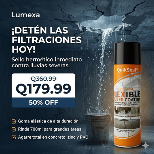 QuikSeal®: Spray Sellador Antifugas de Caucho Líquido
