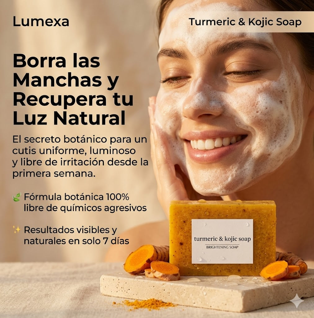 Turmeric & Kojic Soap: Aclarado Natural y Piel Radiante