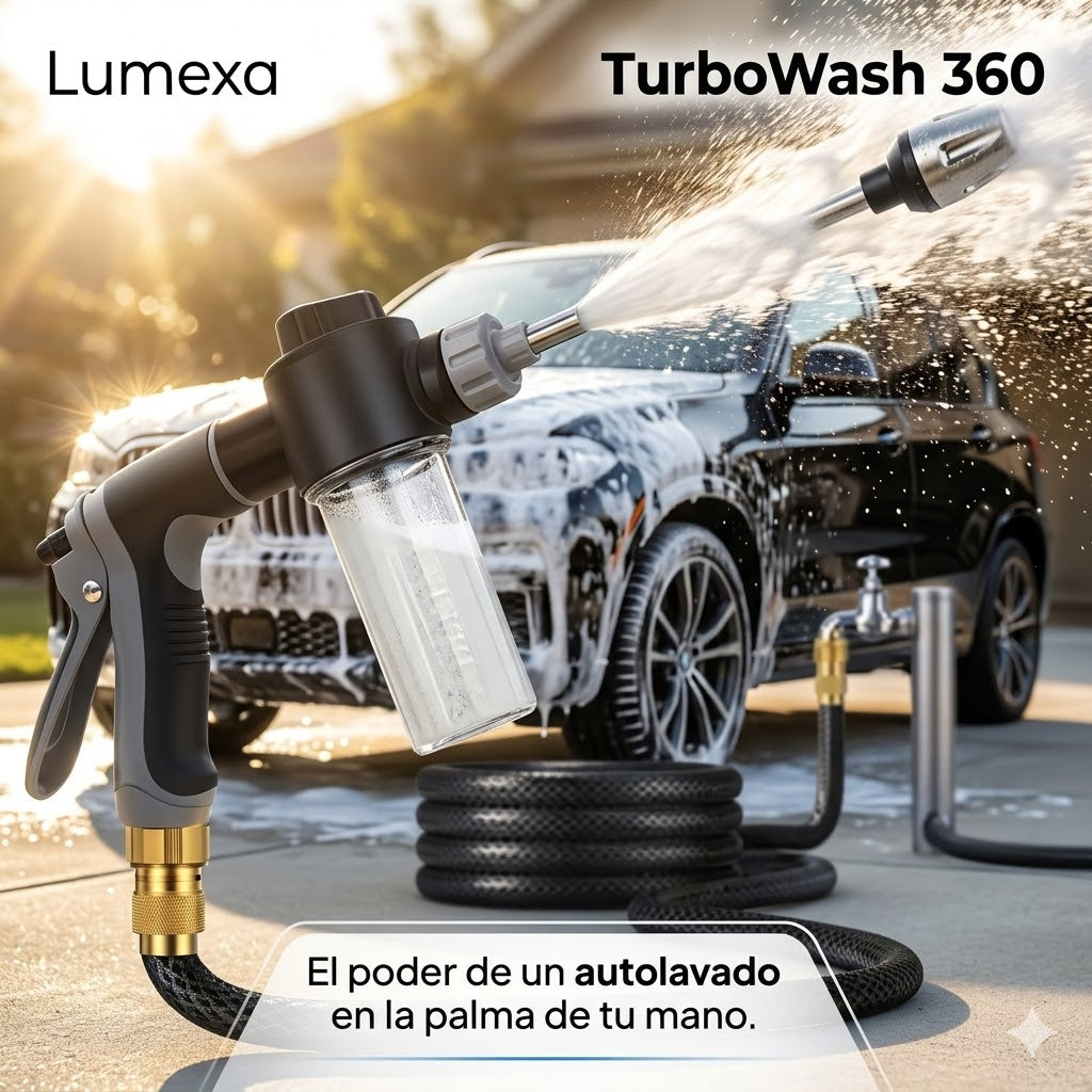 TurboWash360™: Limpieza Profesional Sin Electricidad