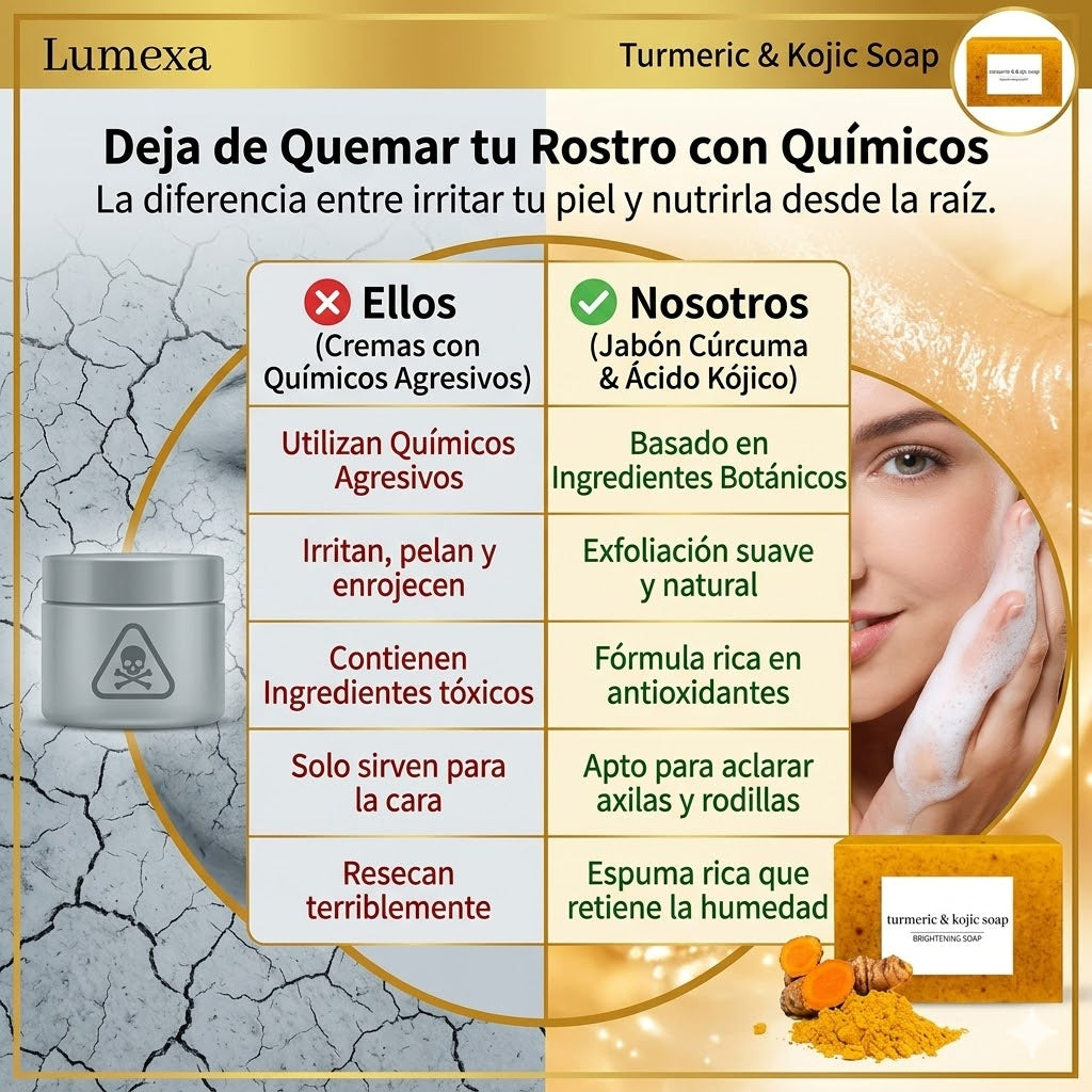 Turmeric & Kojic Soap: Aclarado Natural y Piel Radiante