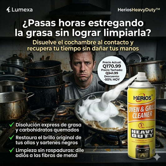HeriosHeavyDuty™: Limpiador de Hornos, Estufas y Churrasqueras