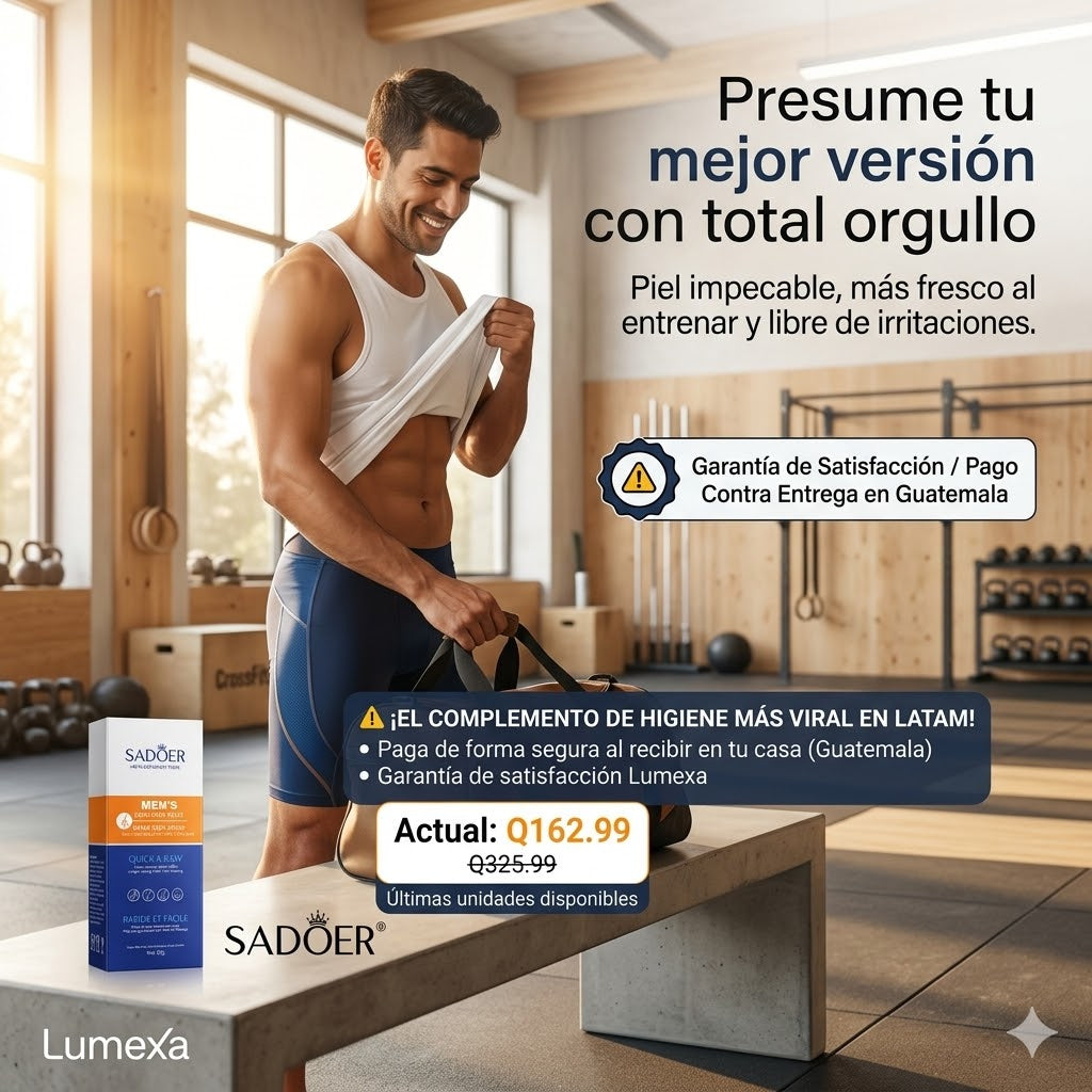 SADOER®: Eliminación de Vello Corporal Sin Irritación (60g)