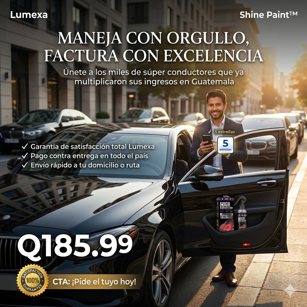 Shine Paint™: Spray de Cerámica Líquida 3 en 1 + Microfibra de Regalo