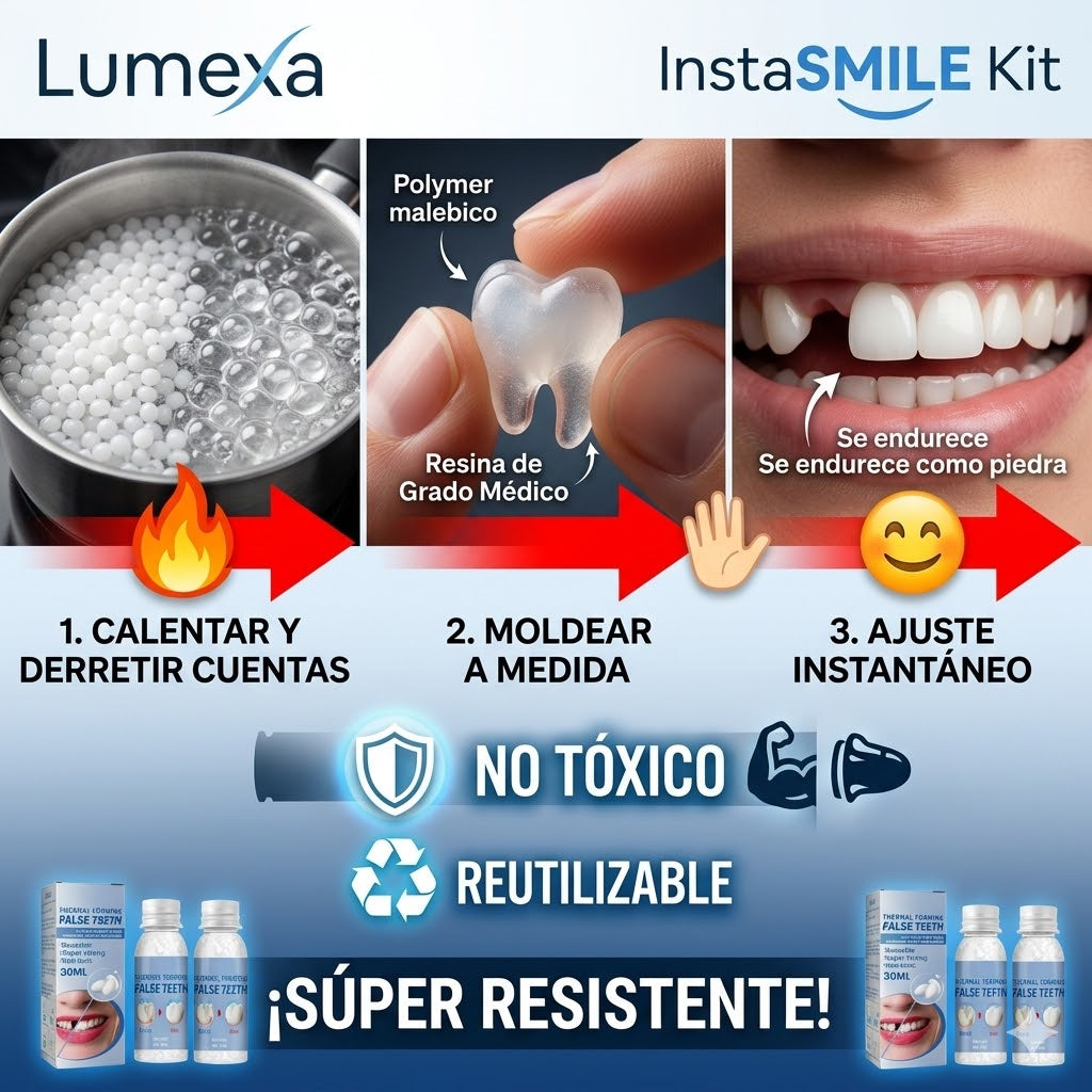 InstaSmile Kit™: Resina Térmica Segura y Natural