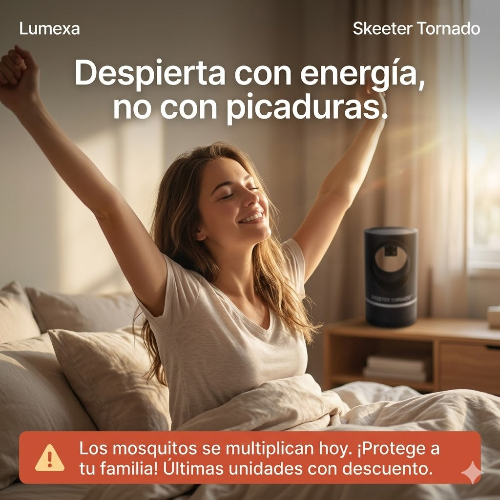 Skeeter®: Succión por Vórtice y Luz UV