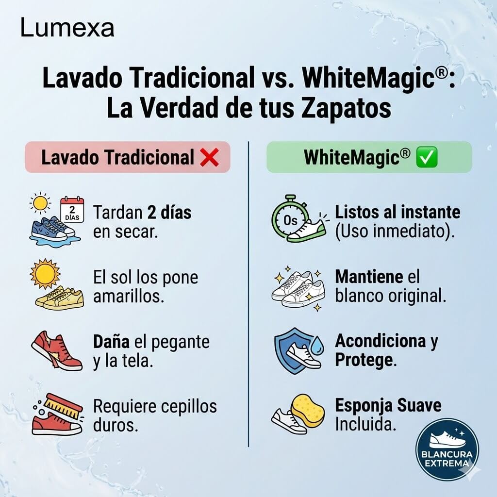 WhiteMagic®: Desmanchador Instantáneo + Esponja Incluida